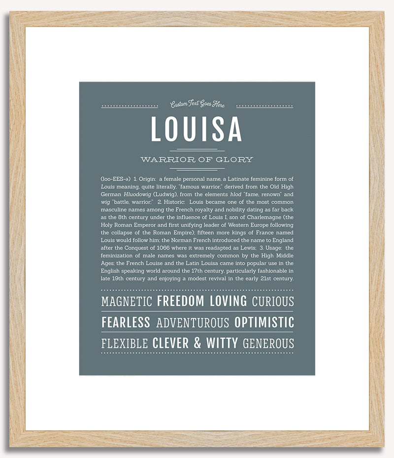 Louisa | Name Art Print