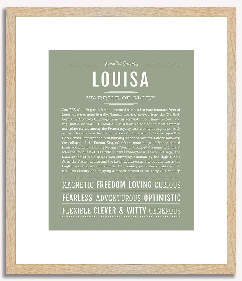 Louisa | Name Art Print