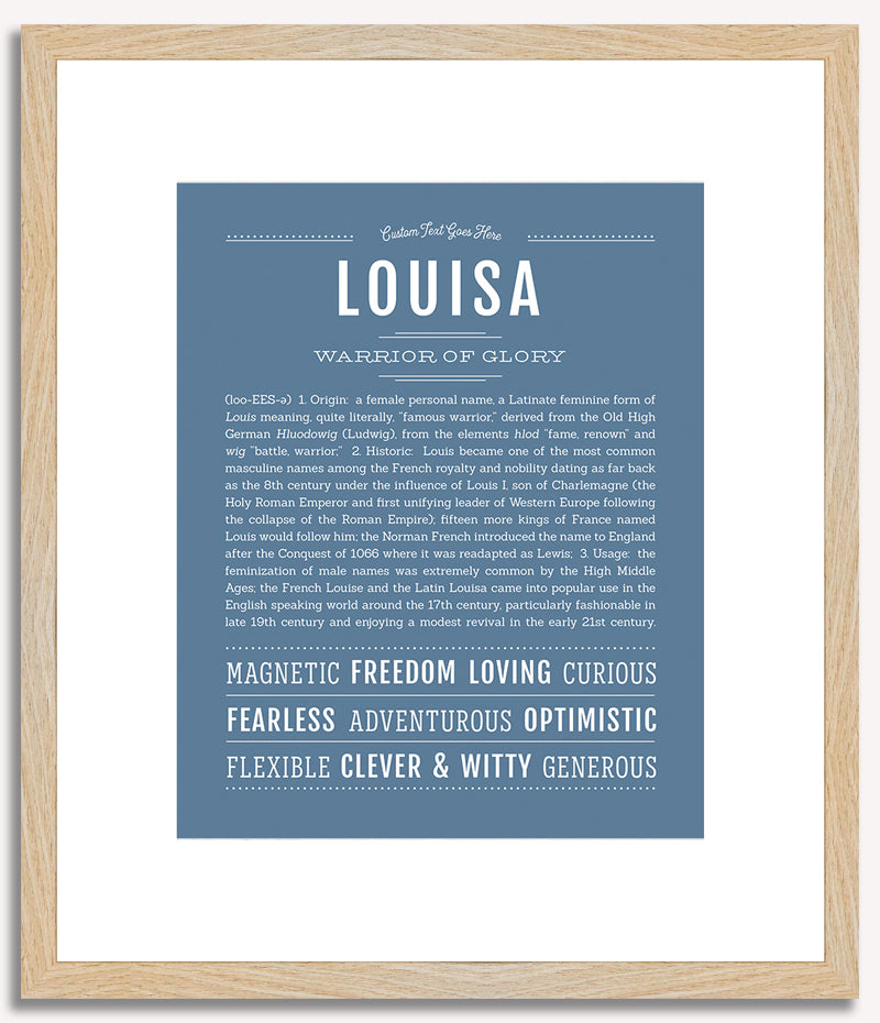 Louisa | Name Art Print