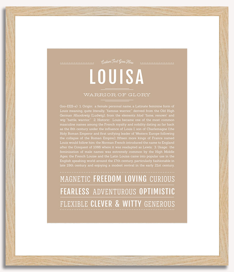 Louisa | Name Art Print