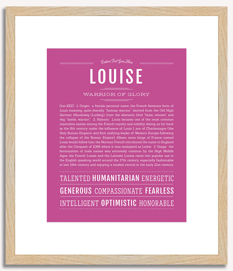 Louise | Name Art Print