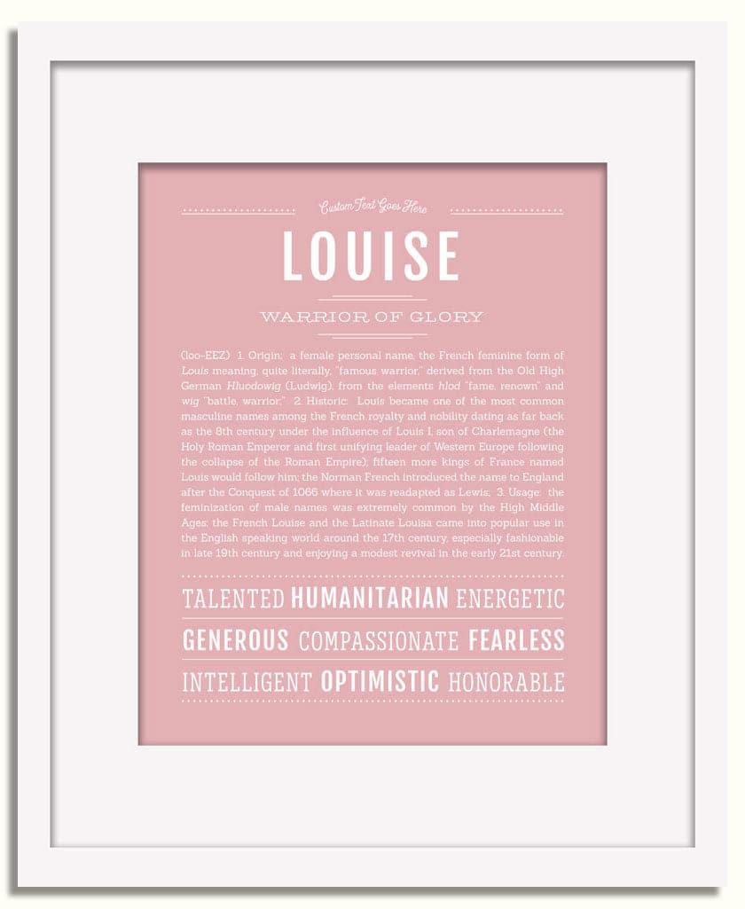 Frame Options | Dusty Rose | White Frame, Matted