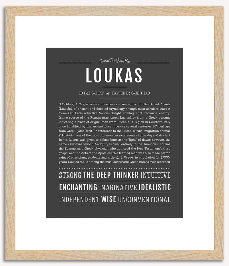 Loukas | Name Art Print