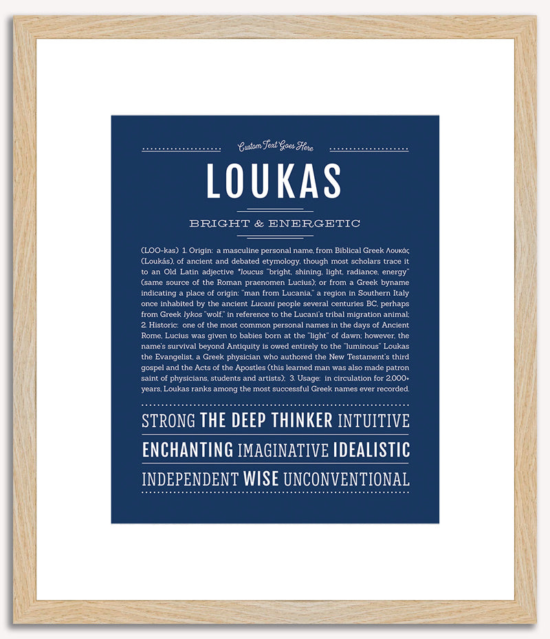 Loukas | Name Art Print