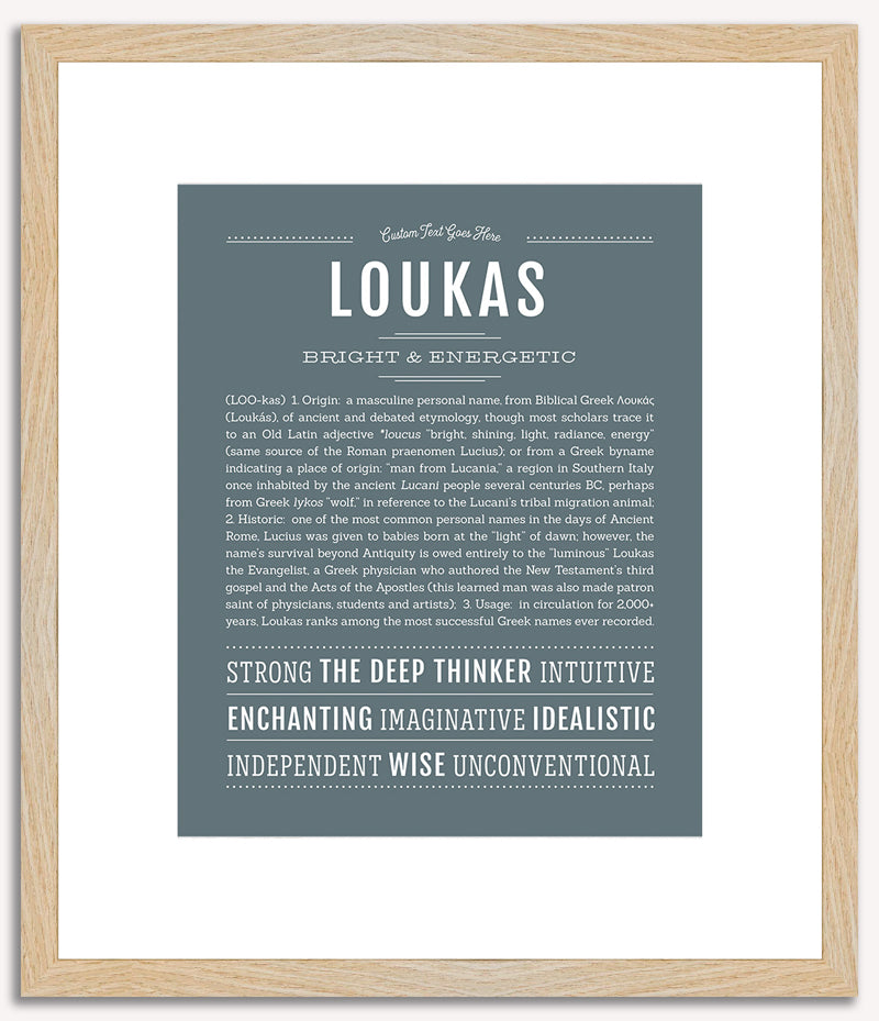 Loukas | Name Art Print