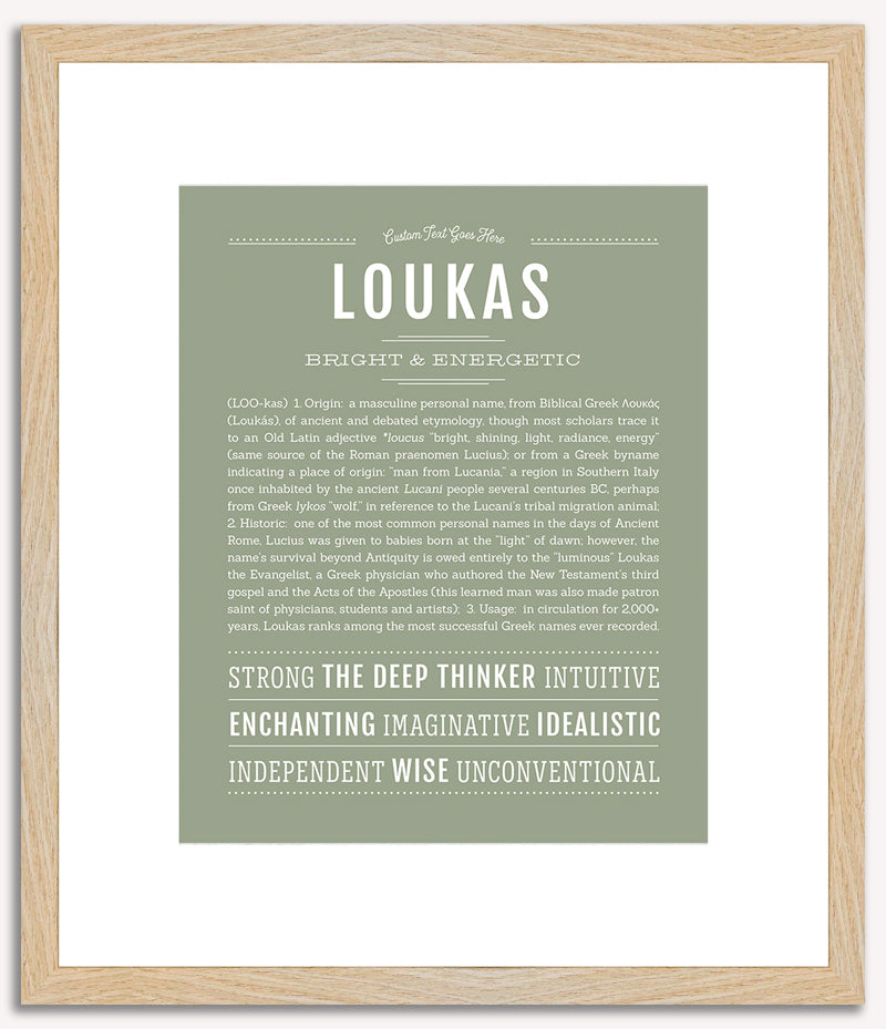 Loukas | Name Art Print