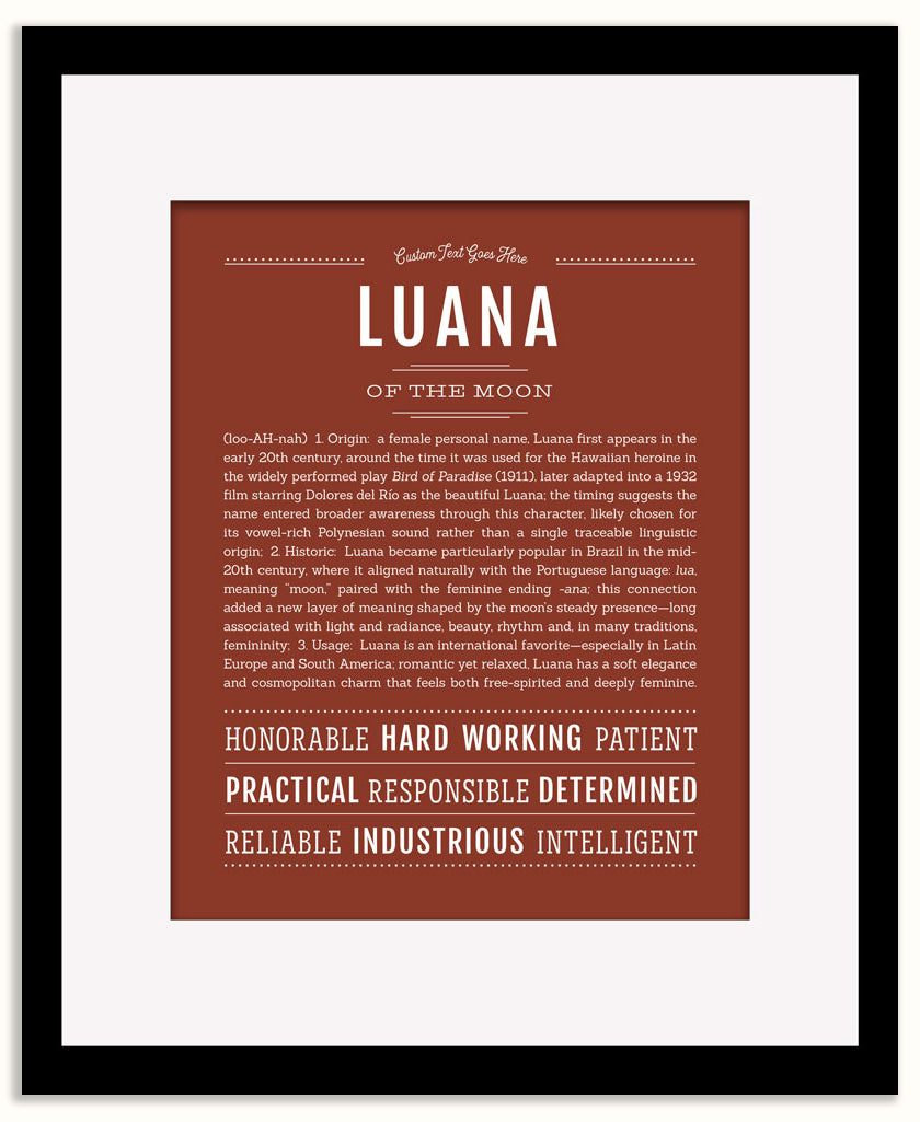 Luana | Name Art Print