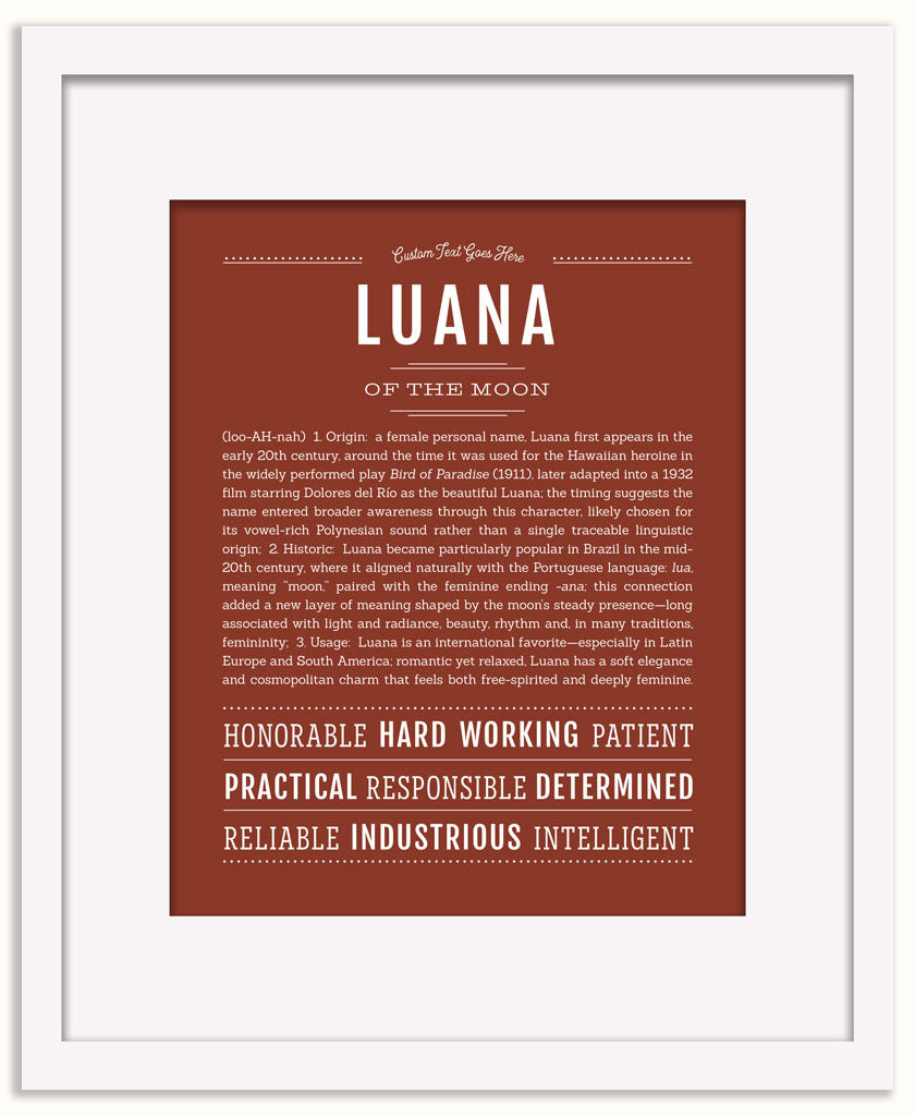 Luana | Name Art Print