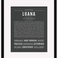 Luana | Name Art Print