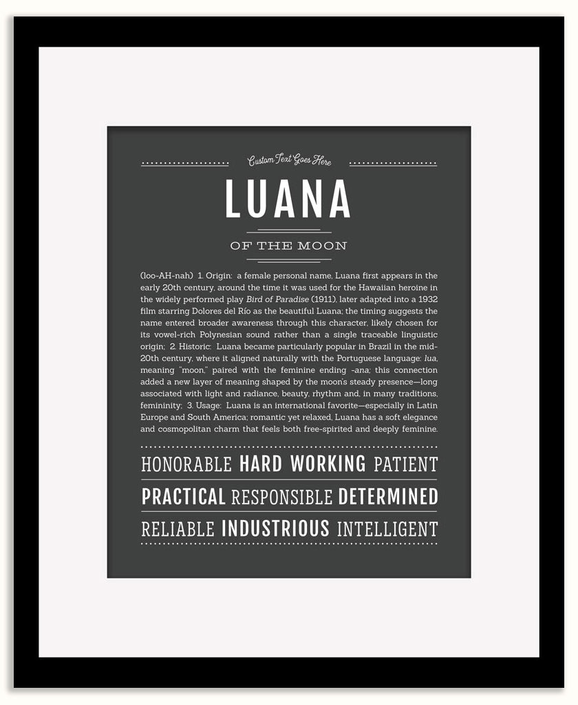 Luana | Name Art Print