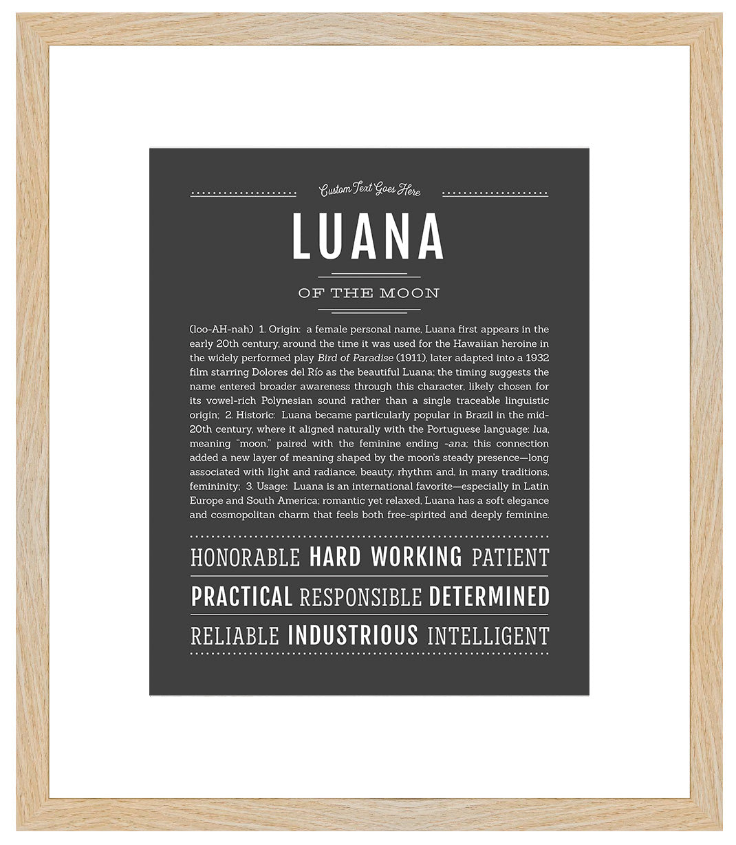 Luana | Name Art Print