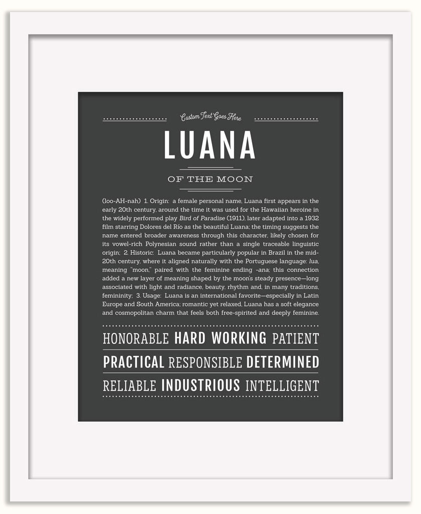 Luana | Name Art Print
