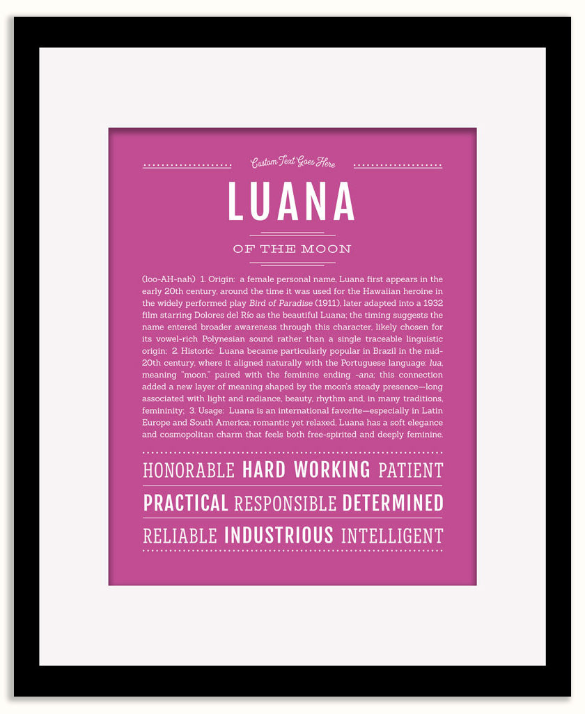 Luana | Name Art Print