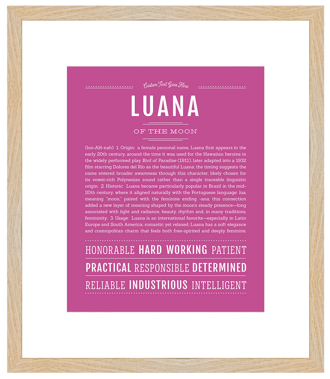 Luana | Name Art Print