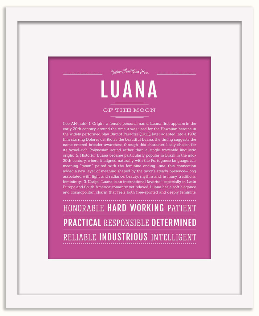 Luana | Name Art Print