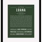 Luana | Name Art Print