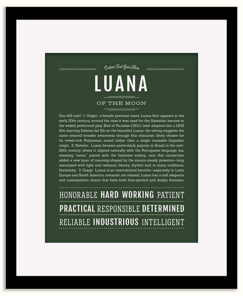 Luana | Name Art Print
