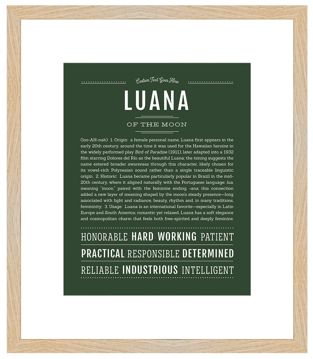 Luana | Name Art Print