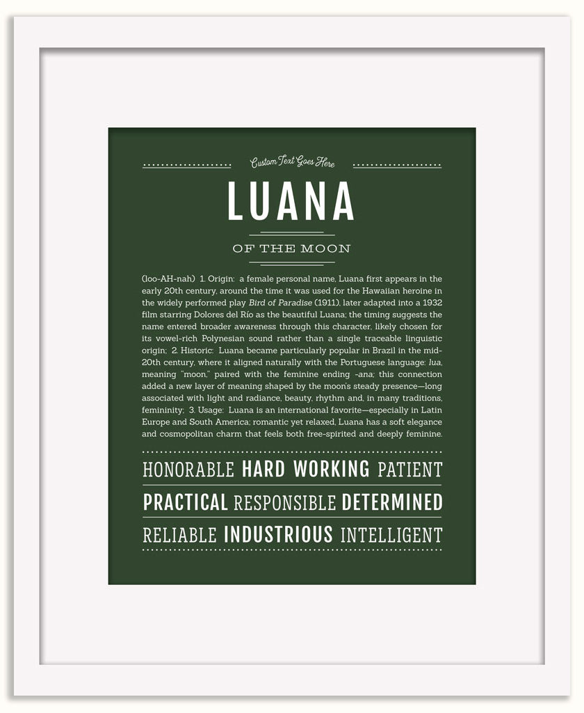 Luana | Name Art Print