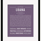 Luana | Name Art Print