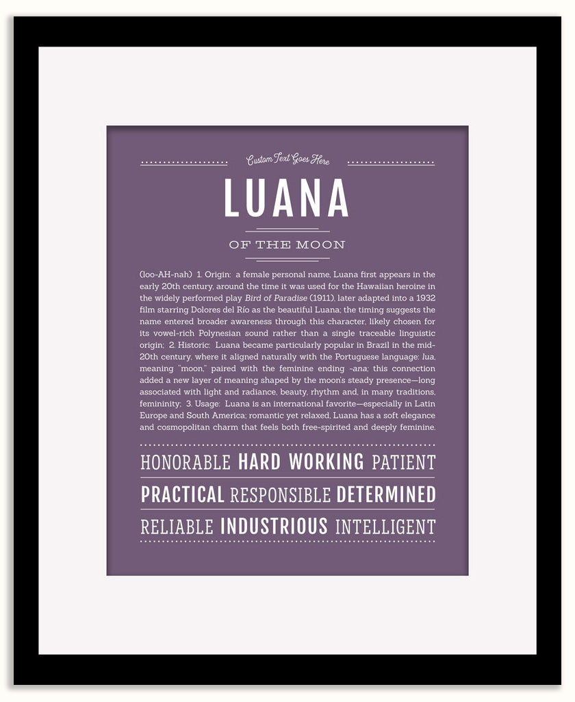 Luana | Name Art Print