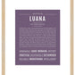 Luana | Name Art Print