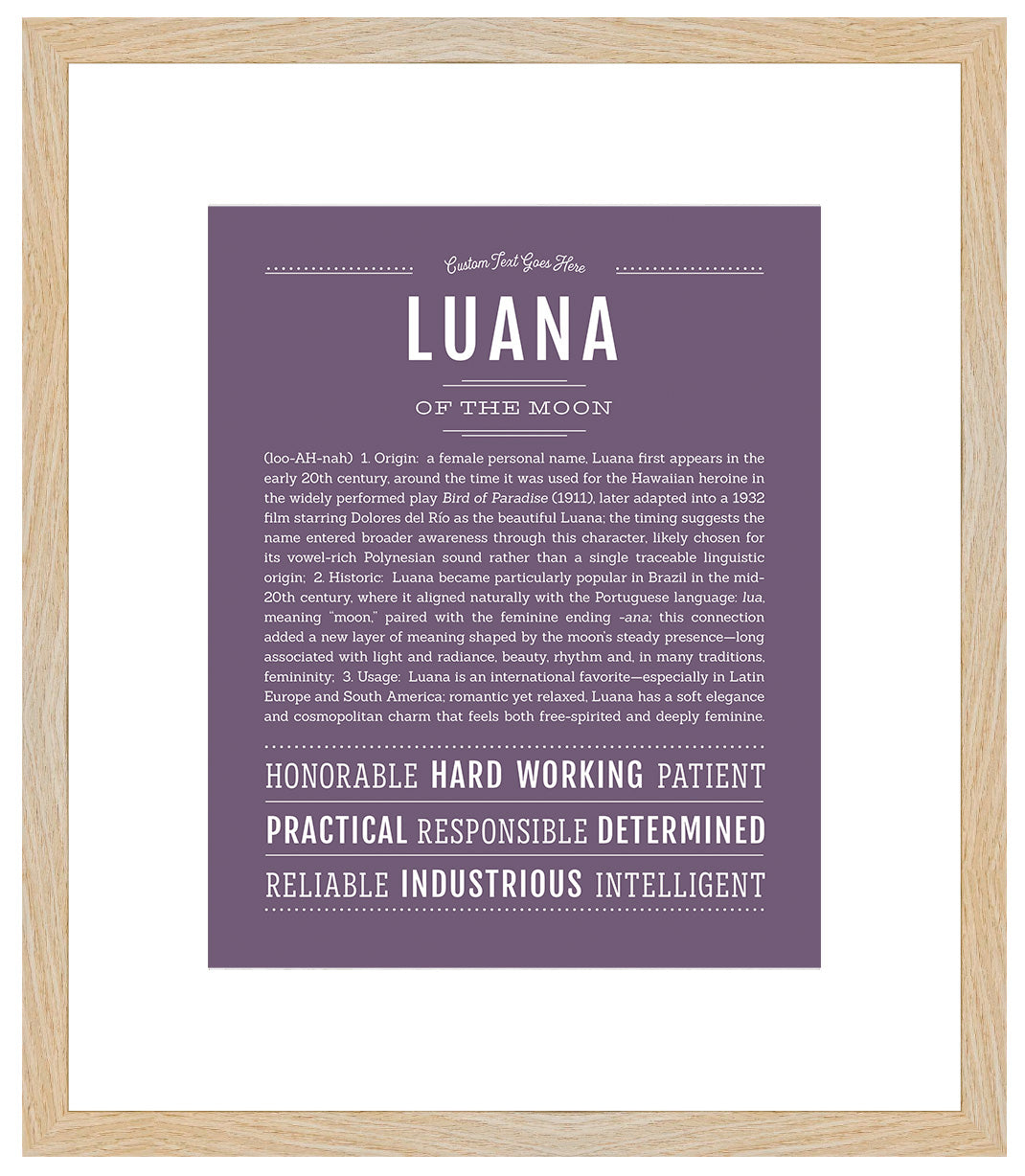 Luana | Name Art Print