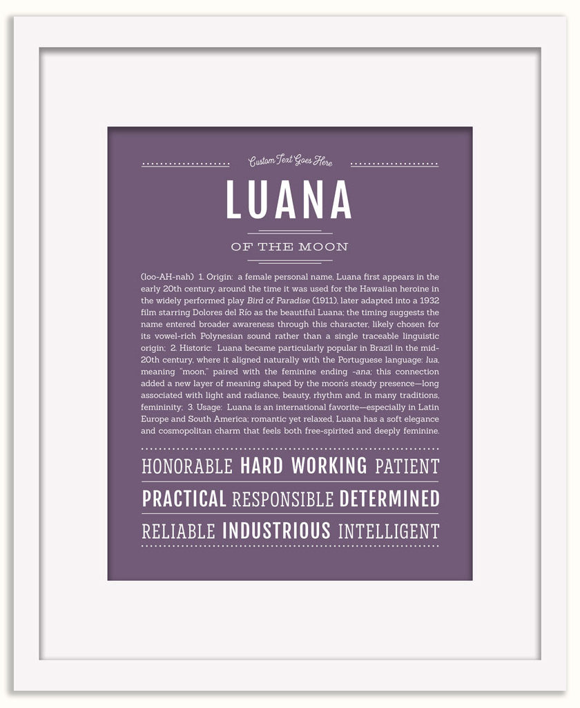 Luana | Name Art Print
