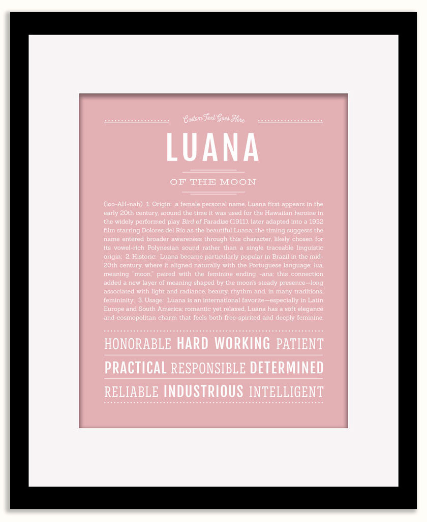 Luana | Name Art Print