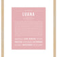 Luana | Name Art Print