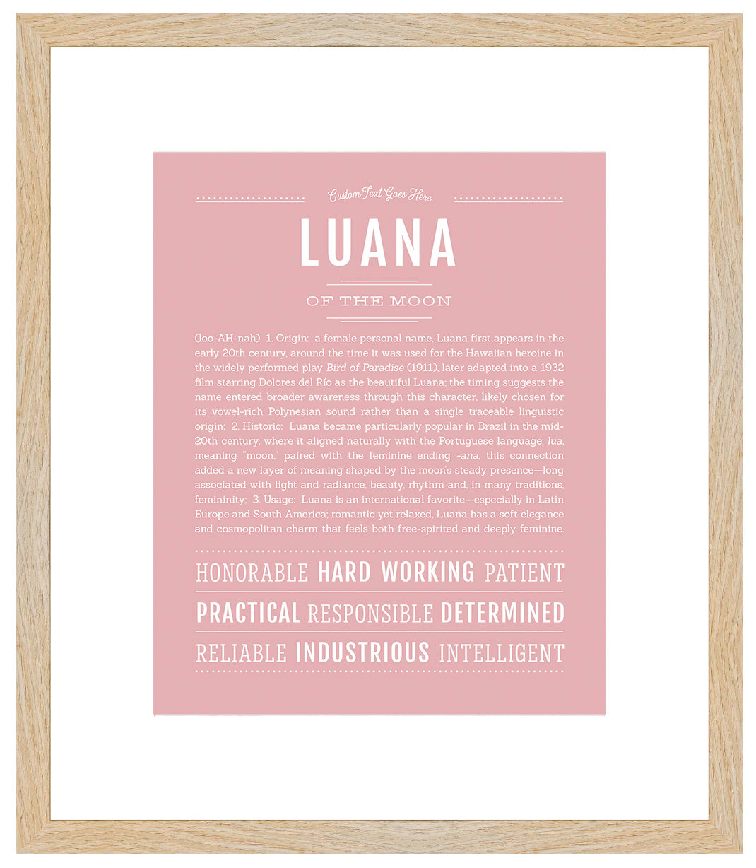 Luana | Name Art Print