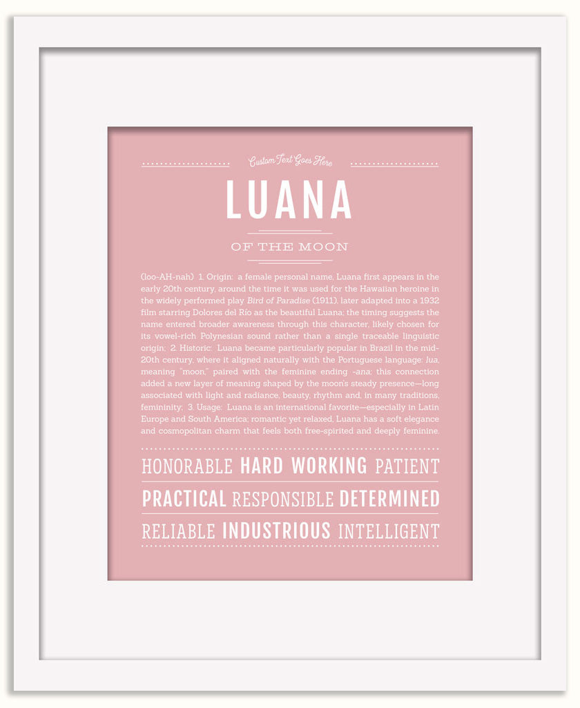 Luana | Name Art Print