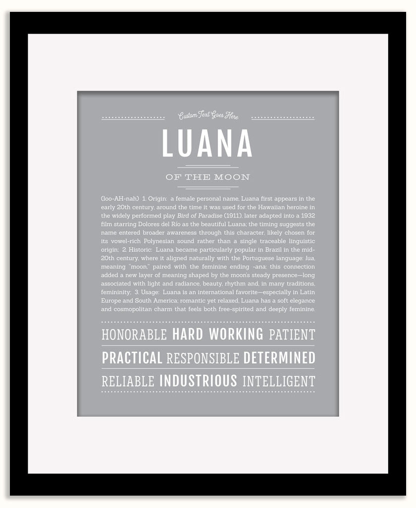 Luana | Name Art Print