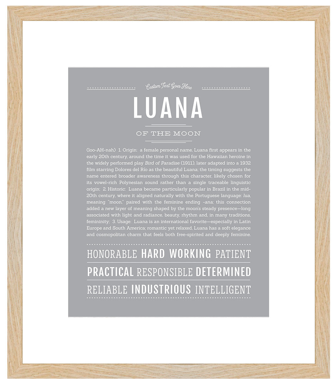 Luana | Name Art Print
