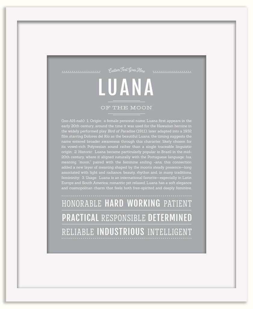 Luana | Name Art Print