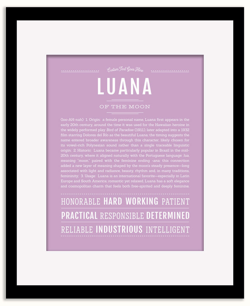 Luana | Name Art Print