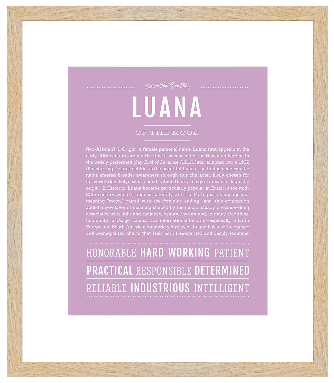 Luana | Name Art Print