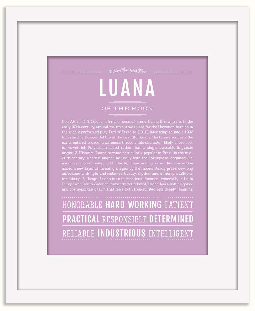 Luana | Name Art Print