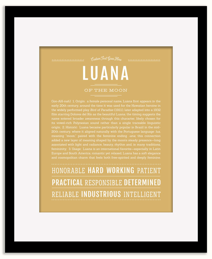 Luana | Name Art Print