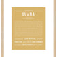 Luana | Name Art Print