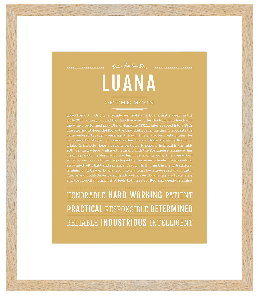 Luana | Name Art Print