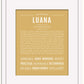 Luana | Name Art Print