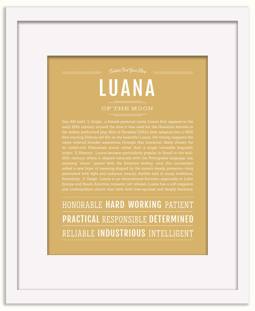Luana | Name Art Print
