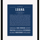 Luana | Name Art Print