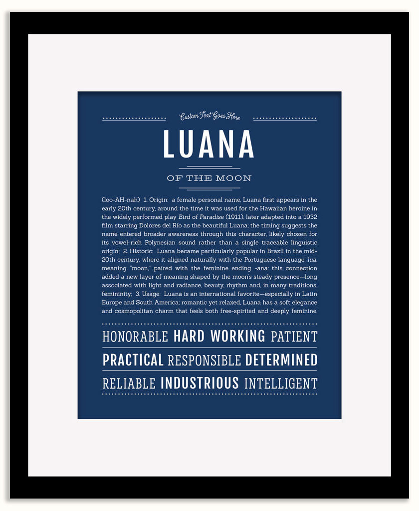 Luana | Name Art Print