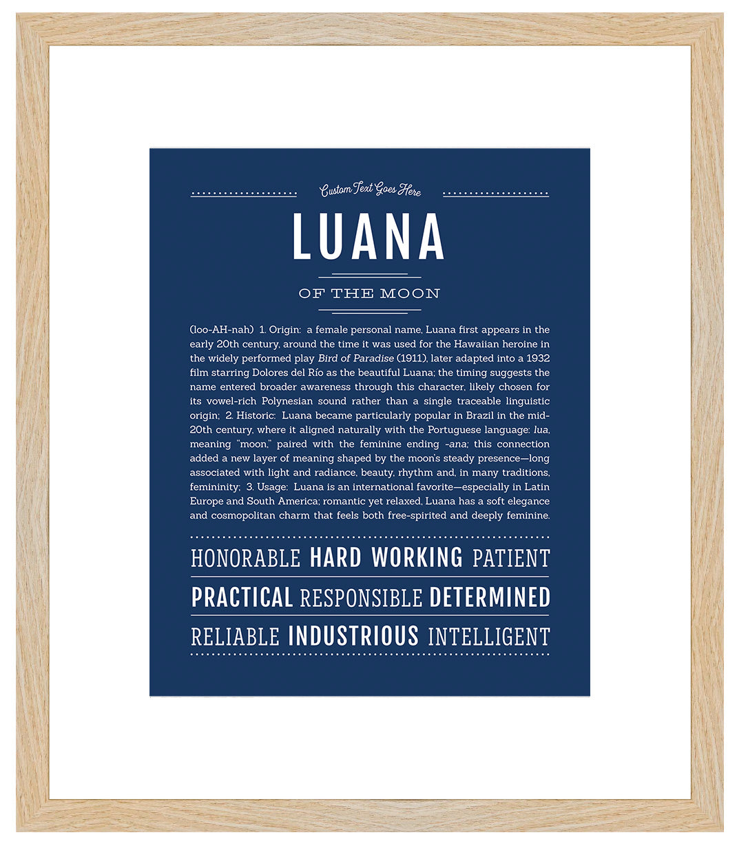 Luana | Name Art Print