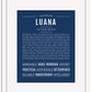 Luana | Name Art Print
