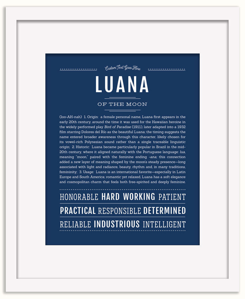 Luana | Name Art Print