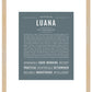 Luana | Name Art Print