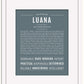 Luana | Name Art Print